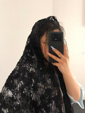شال مشکی مجلسی