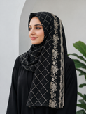 شال مجلسی خامه دوزی رنگبندی