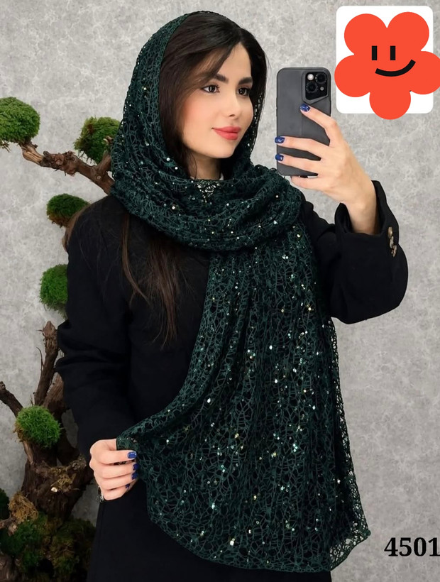 شال مجلسی طرح عنکبوتی در رنگبندی