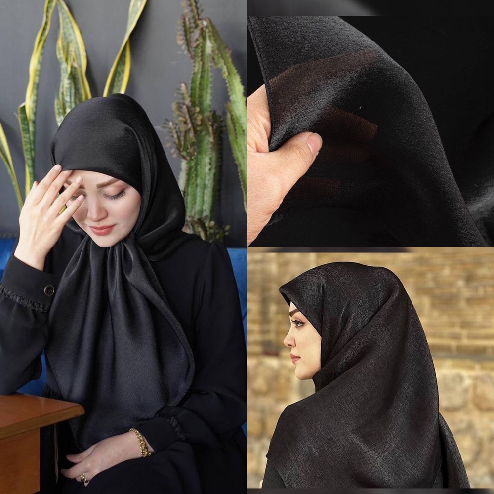 روسری مشکی ژان ژان قواره ۱۲۰